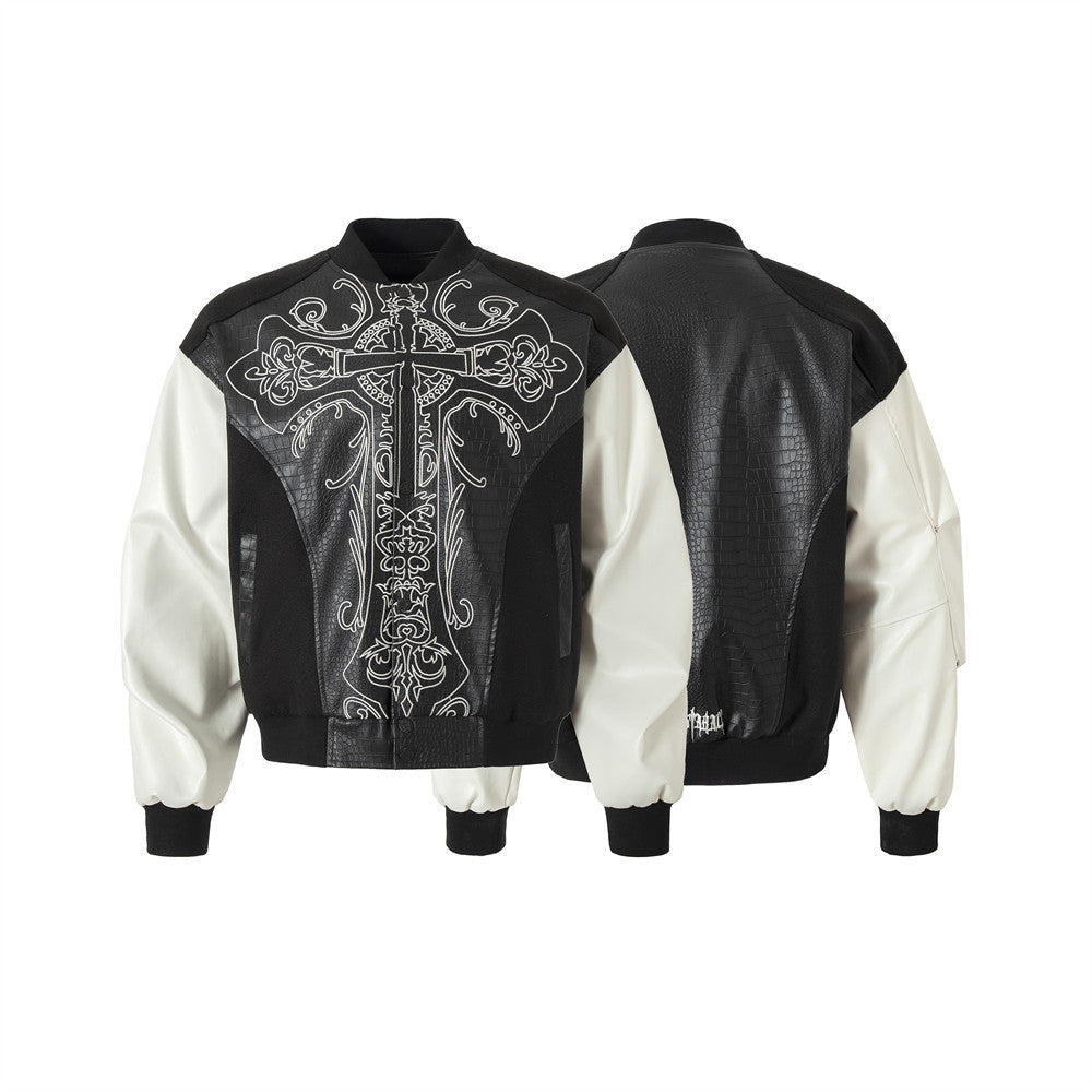 YAVIORA Embroidered Baseball Jacket