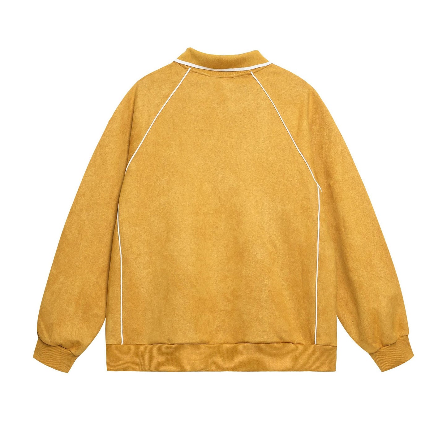 YAVIORA Polo-Sweatshirt mit Buchstaben-Print