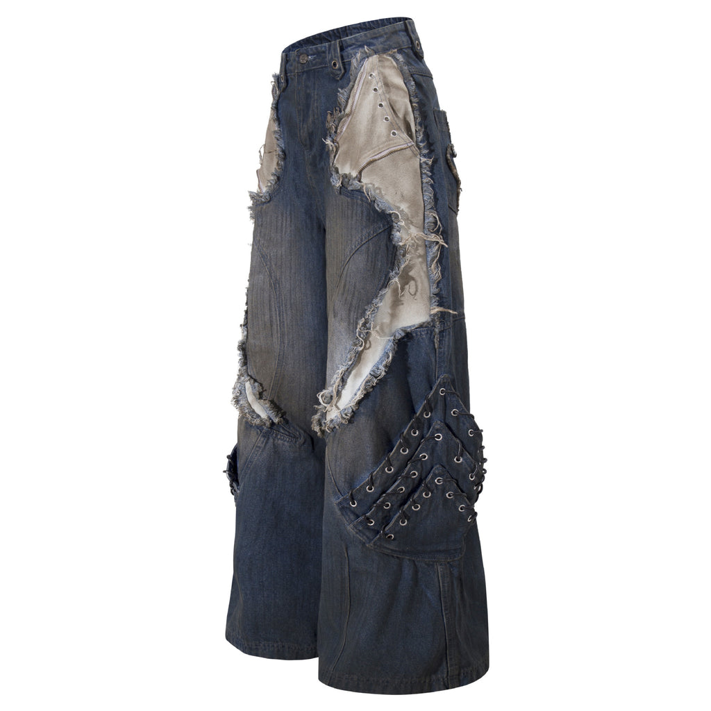 YAVIORA Painted Wash Jeans
