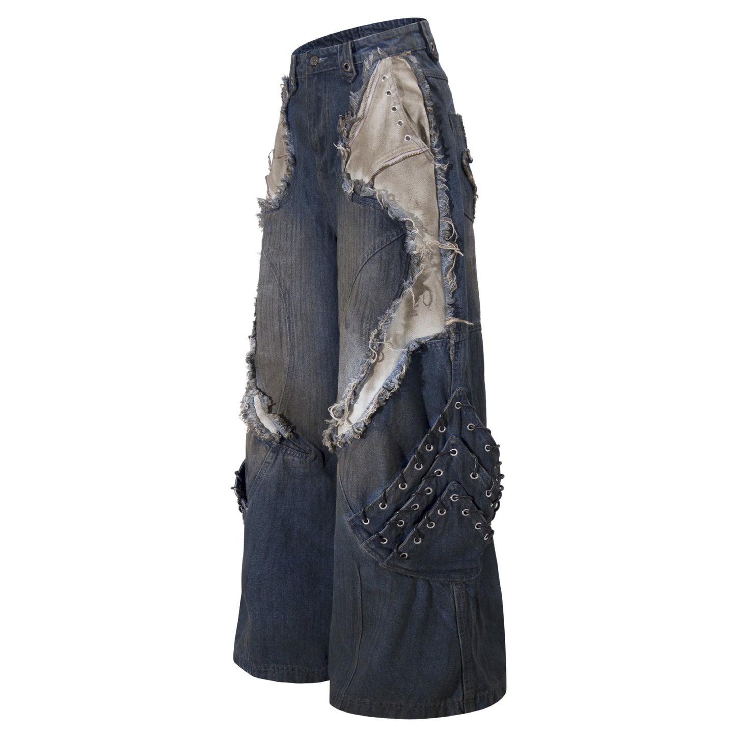 YAVIORA Painted Wash Jeans