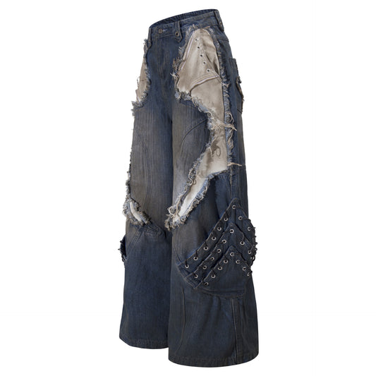 YAVIORA Painted Wash Jeans