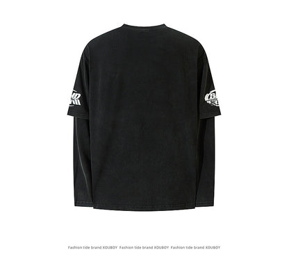 YAVIORA Star Letter Layered T-Shirt
