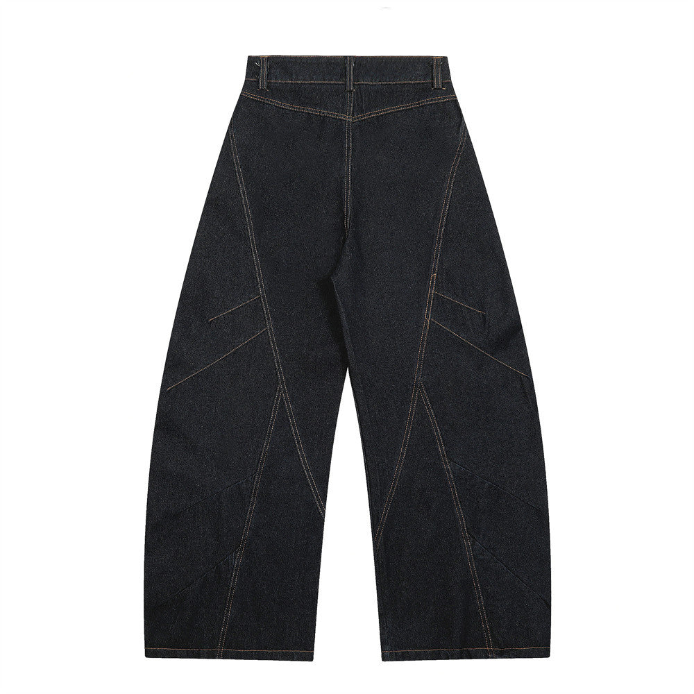 YAVIORA Multi-Button-Jeans mit geschwungenem Schnitt