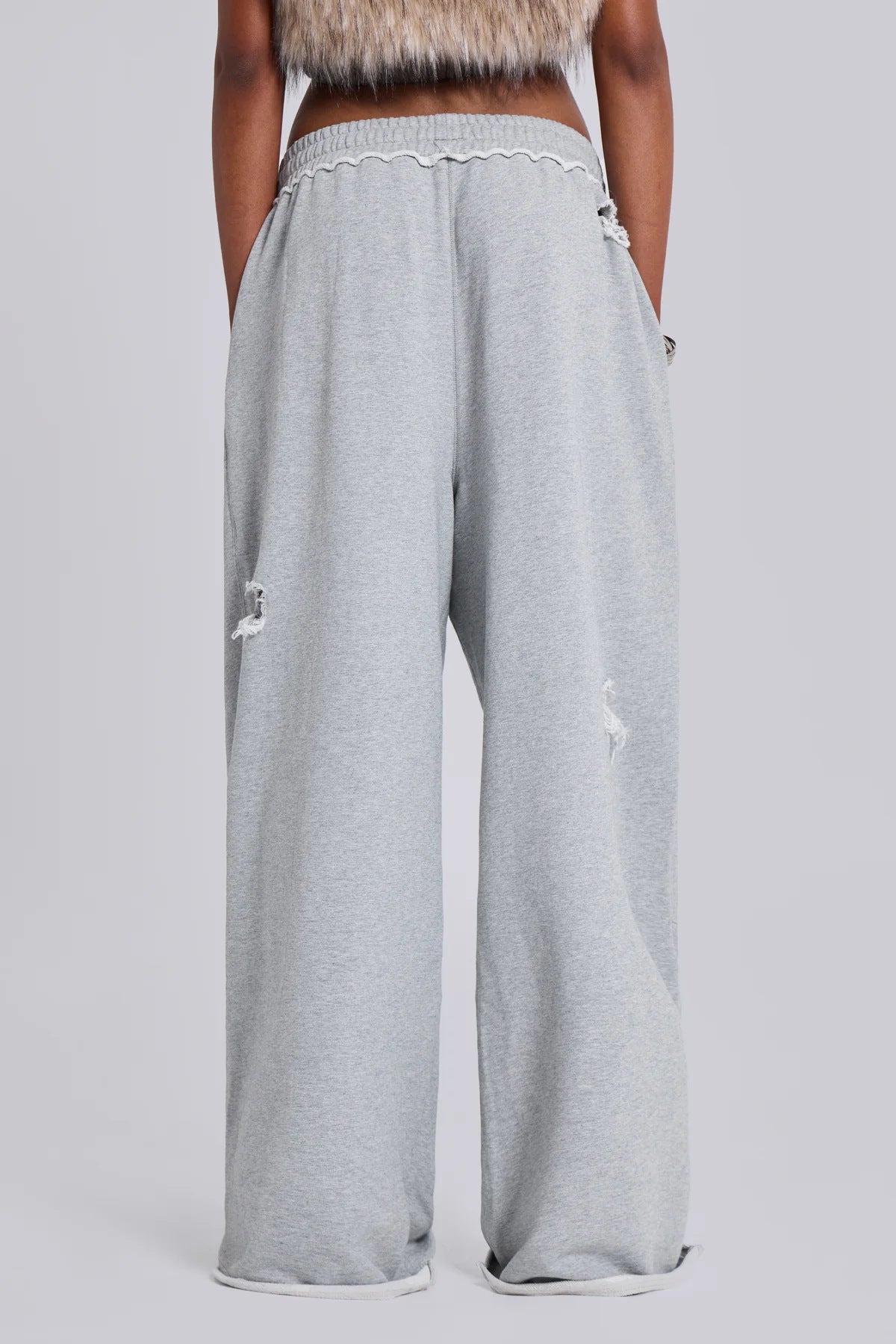 Y2K Hip-Hop Style Washed, Distressed, and Printed Jeans