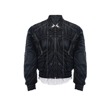 YAVIORA Embroidered Denim Jacket