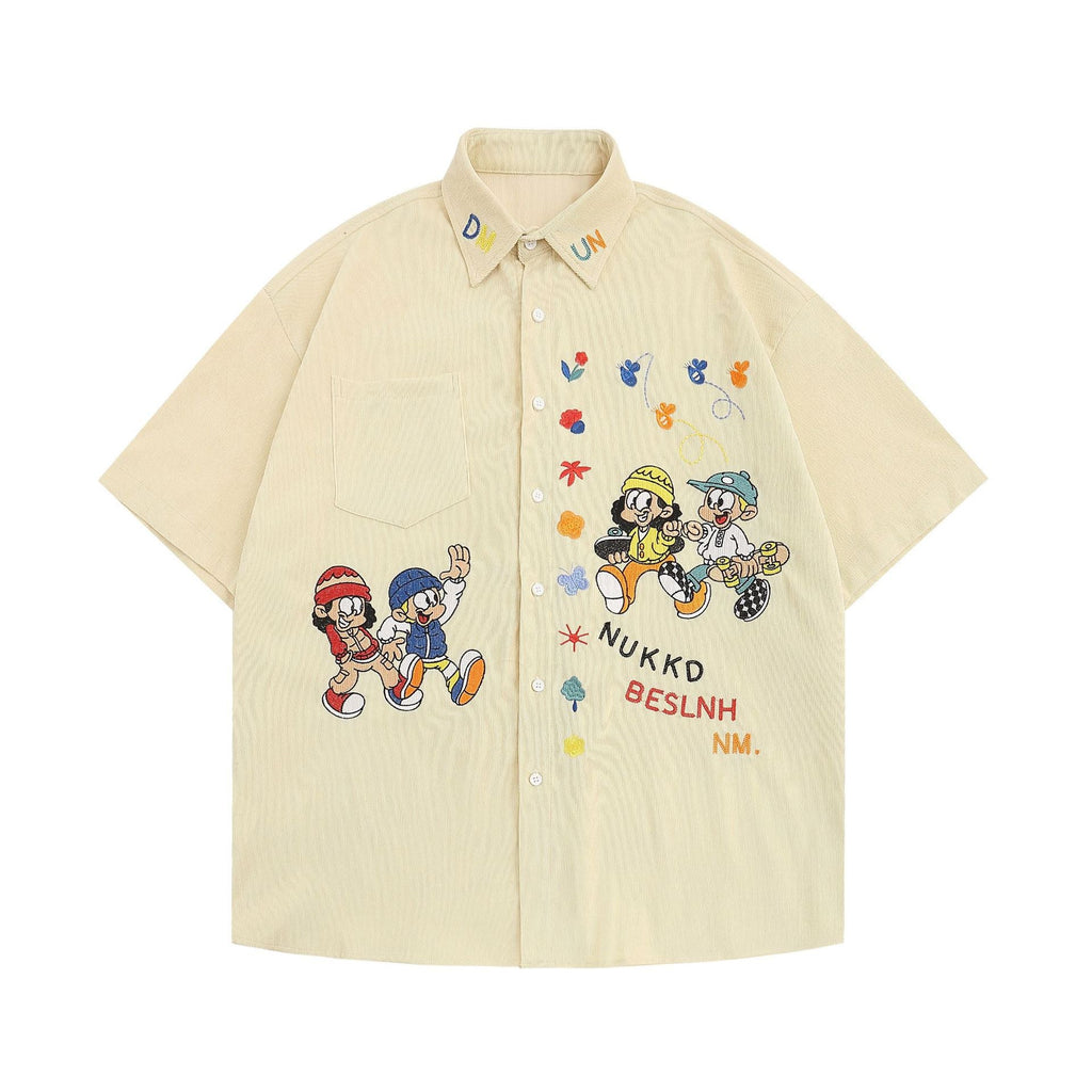 YAVIORA Hip-Hop Vintage Shirt