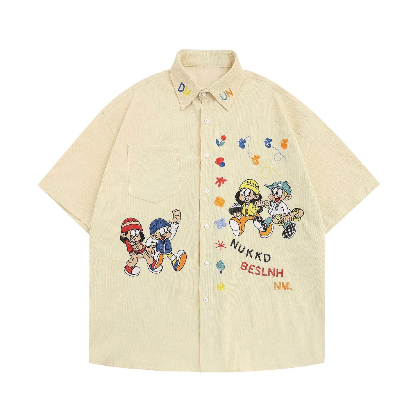 YAVIORA Hip-Hop Vintage Shirt