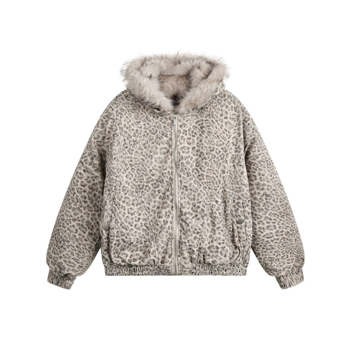YAVIORA Leopard Print Puffer