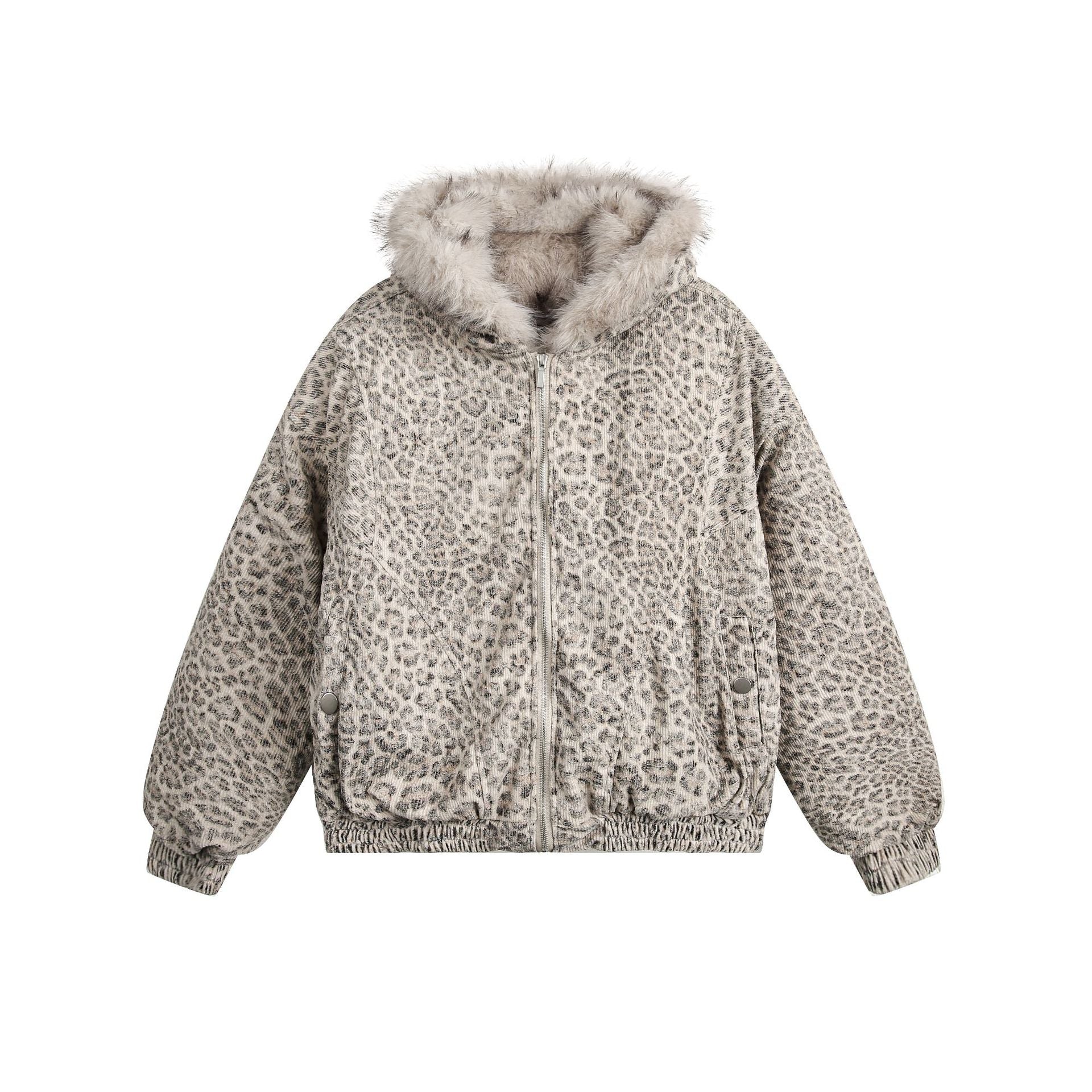 YAVIORA Leopard Print Puffer