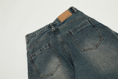 YAVIORA Distressed Curved Jeans