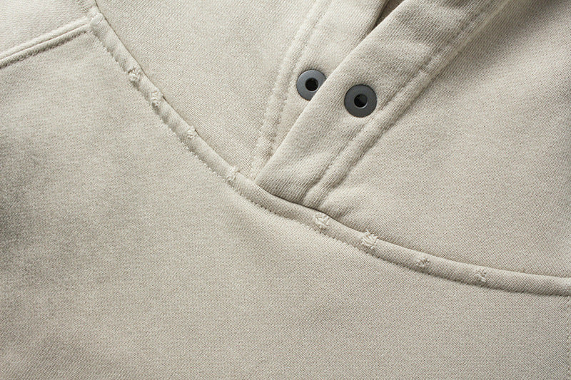 YAVIORA Wasteland Style Washed Embroidered Hoodie