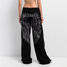"Hot Girl" Style Sequin-Wing Sweatshirt and Pants Set