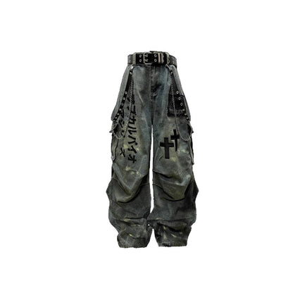 YAVIORA High-Waist Workwear Jeans