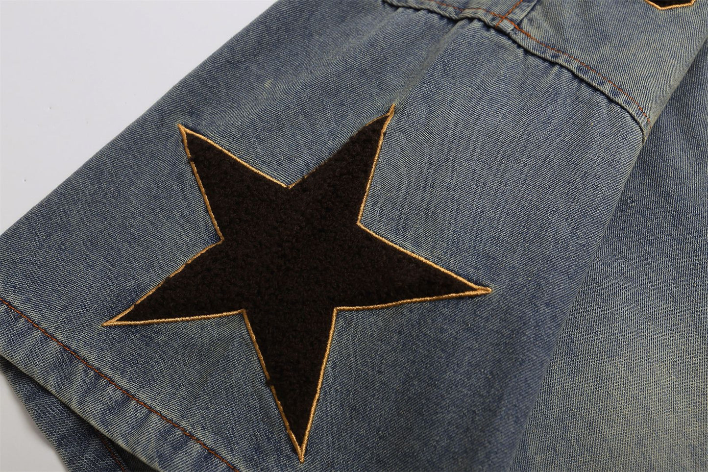 YAVIORA Besticktes Denim-T-Shirt
