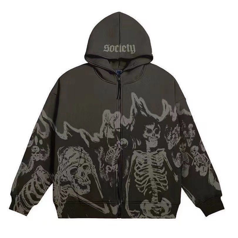 Unique Hand-Painted 3D Graffiti Print Hoodie