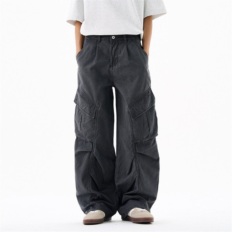 YAVIORA Pleated Cargo Pants