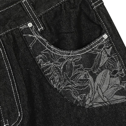 YAVIORA Deconstructed Pocket Jeans