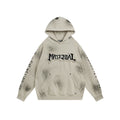 YAVIORA Wasteland Style Washed Embroidered Hoodie