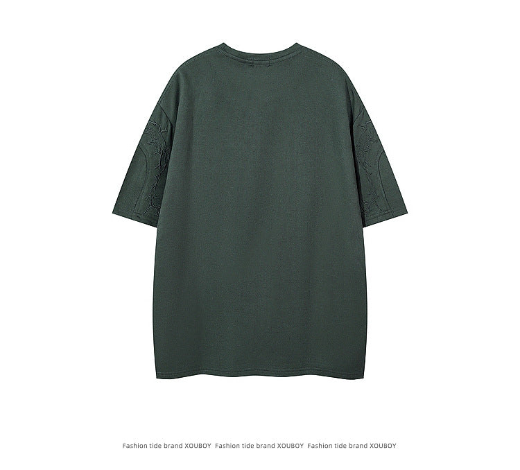 YAVIORA Suede Thorn Tee