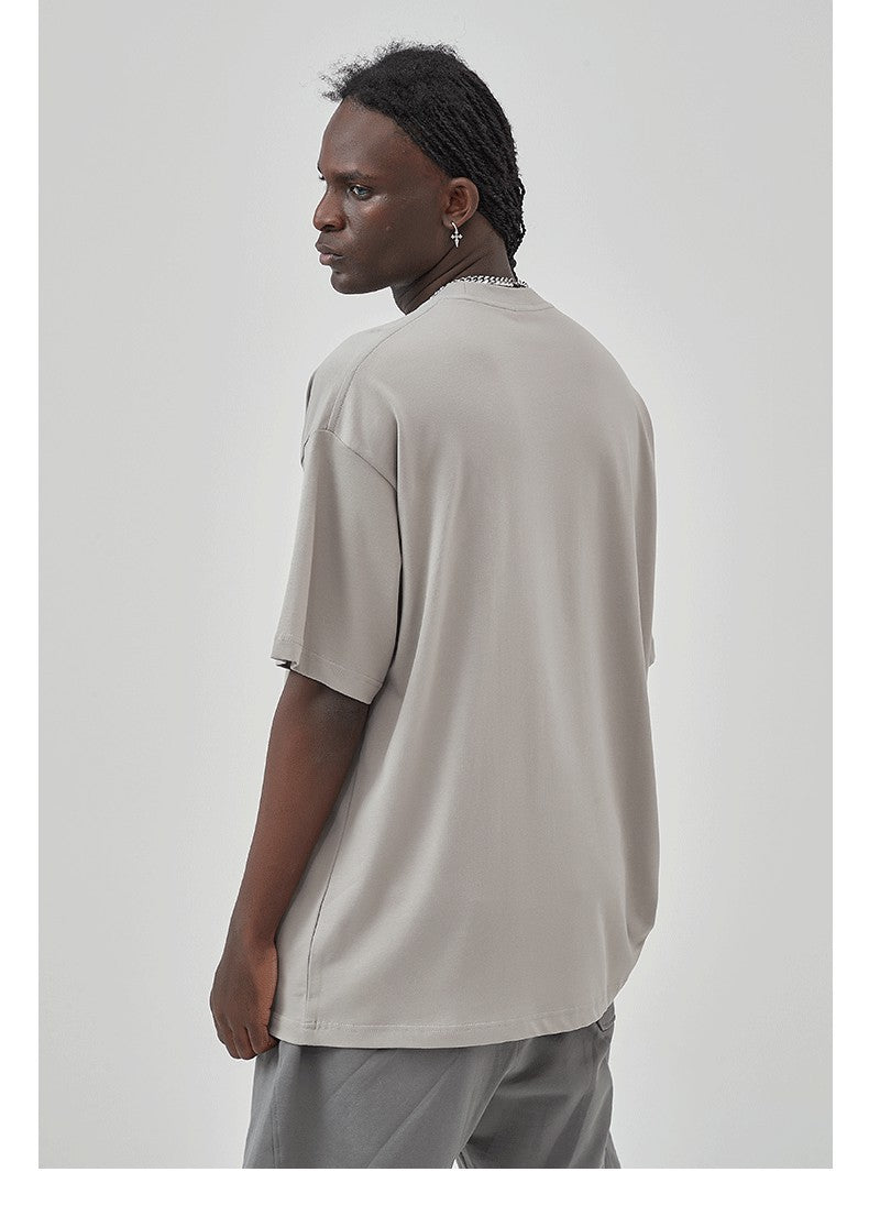 Yaviora 230G Double Yarn Pure Cotton Short-Sleeve T-Shirt