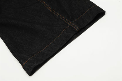 YAVIORA Jeans mit Kontrastnaht