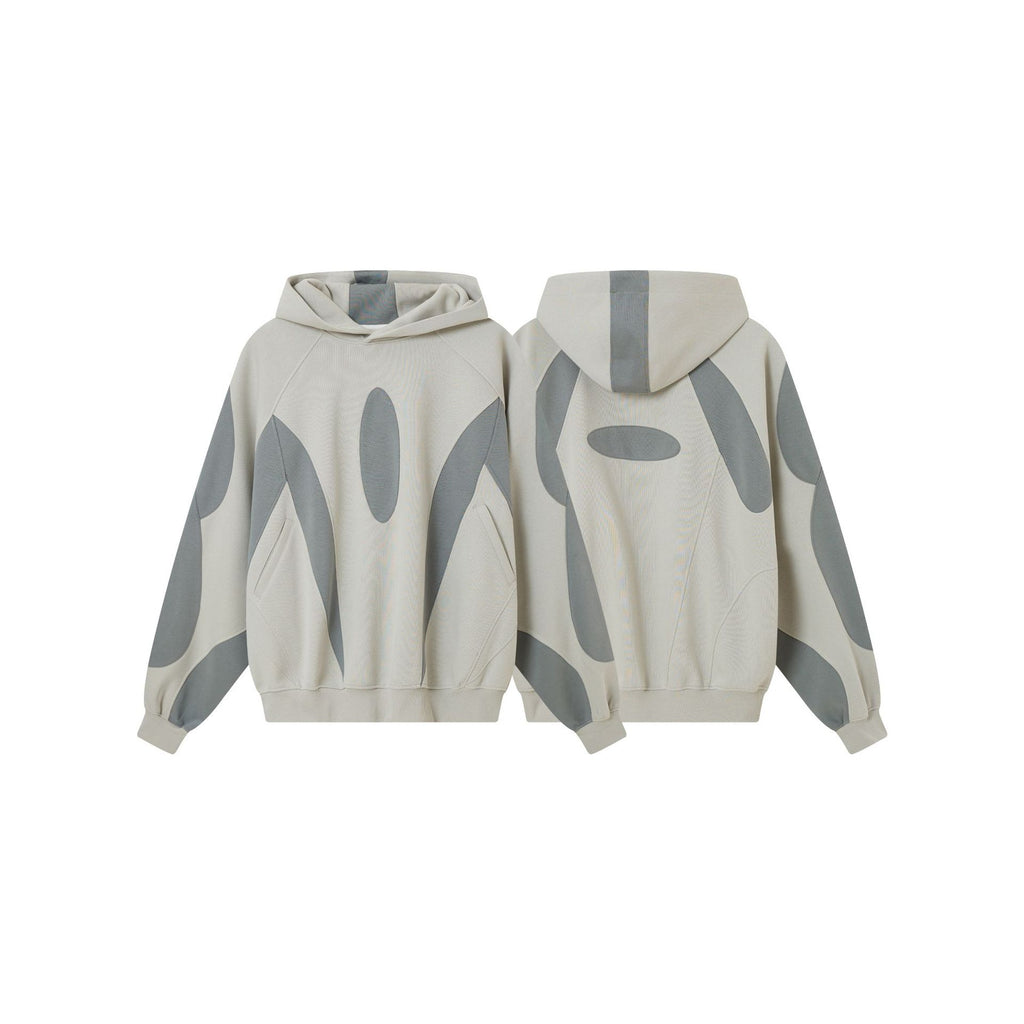 YAVIORA Hip Hoodie Patchwork Hooded Sweatshirt
