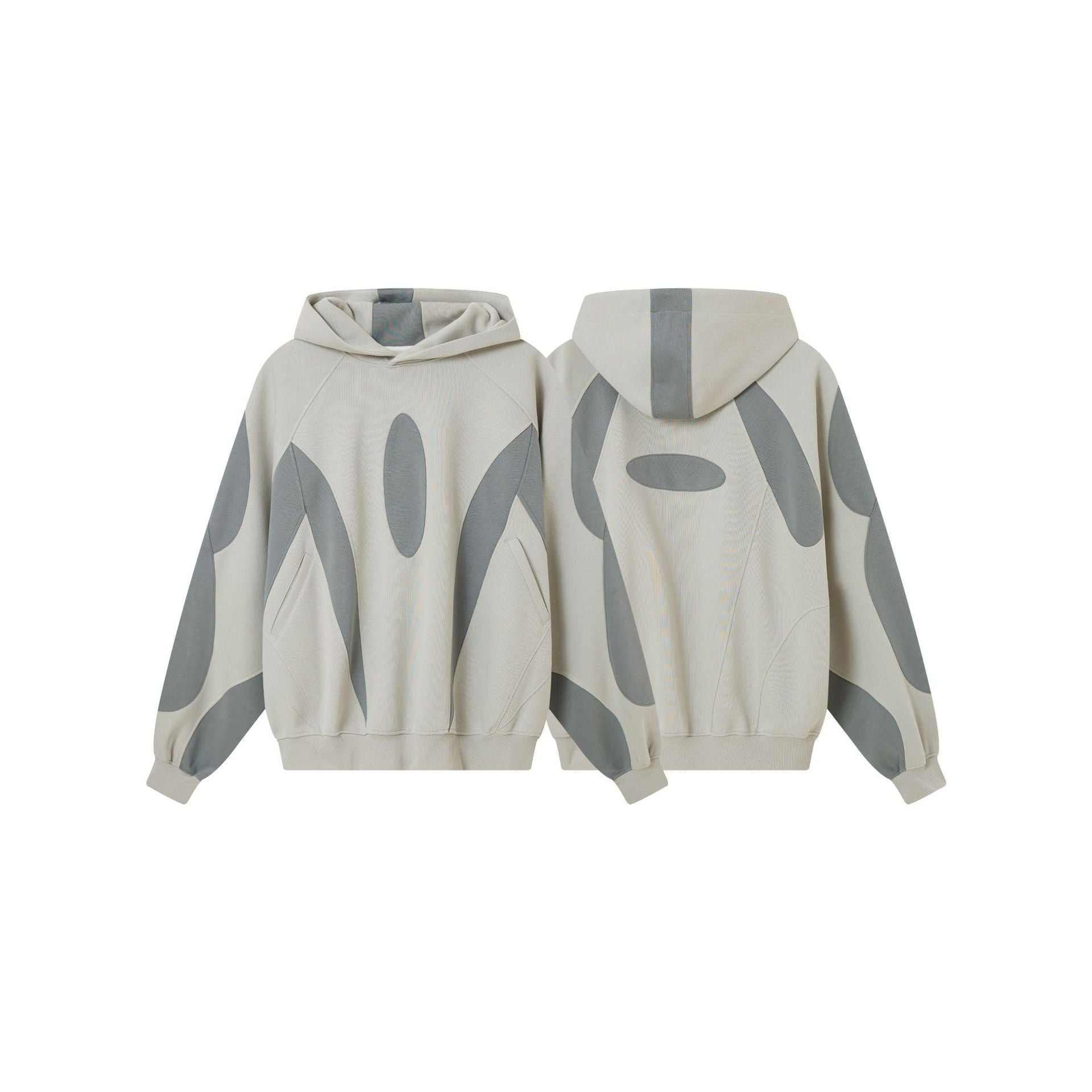 YAVIORA Hip Hoodie Patchwork Hooded Sweatshirt
