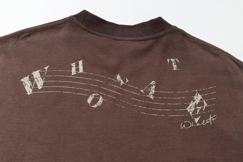 YAVIORA Vintage Music Instrument Gradient t shirt