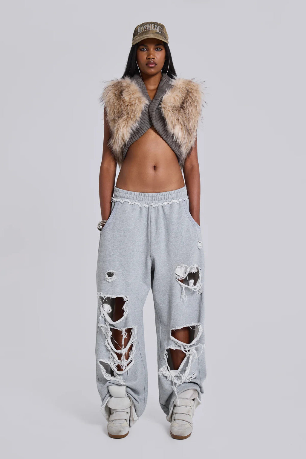 Y2K Hip-Hop Style Washed, Distressed, and Printed Jeans