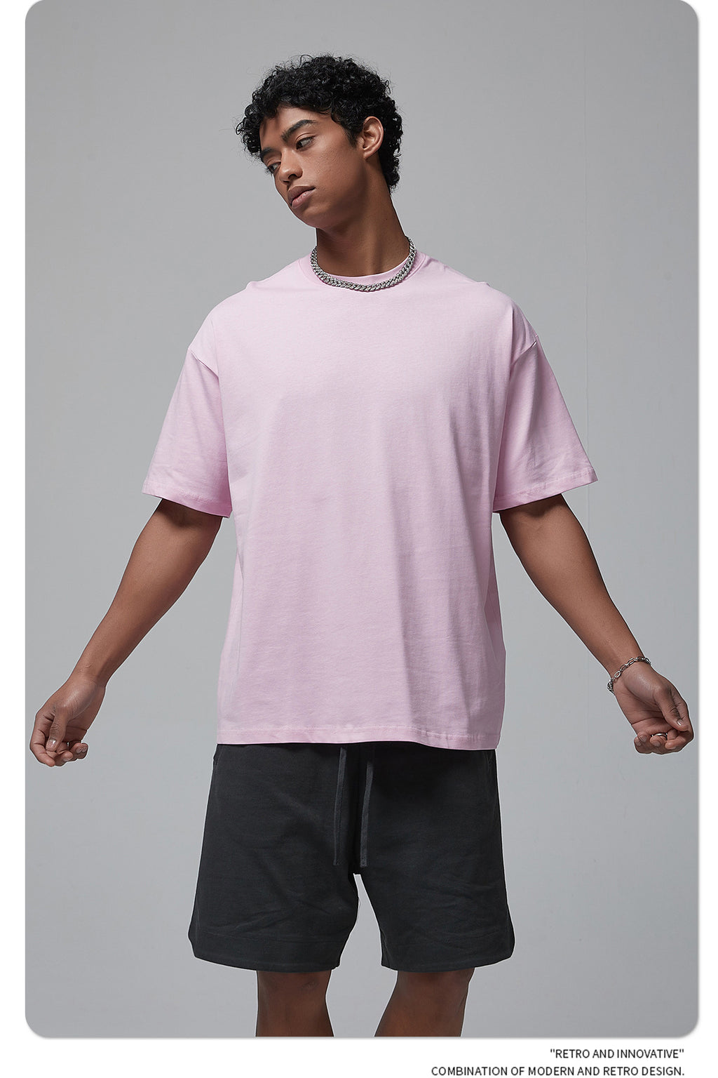 Yaviora 230G Double Yarn Pure Cotton Short-Sleeve T-Shirt