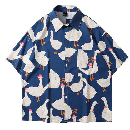 YAVIORA Animal Print Shirt