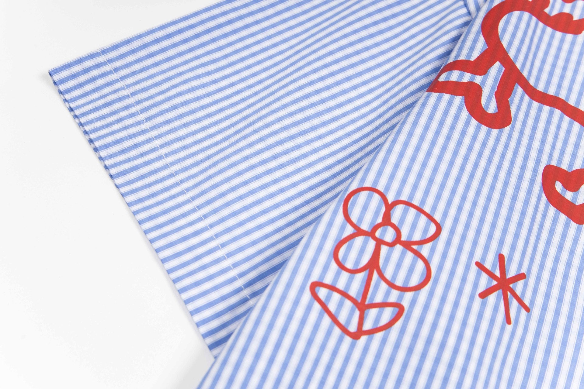 YAVIORA Dog Print Stripe Shirt