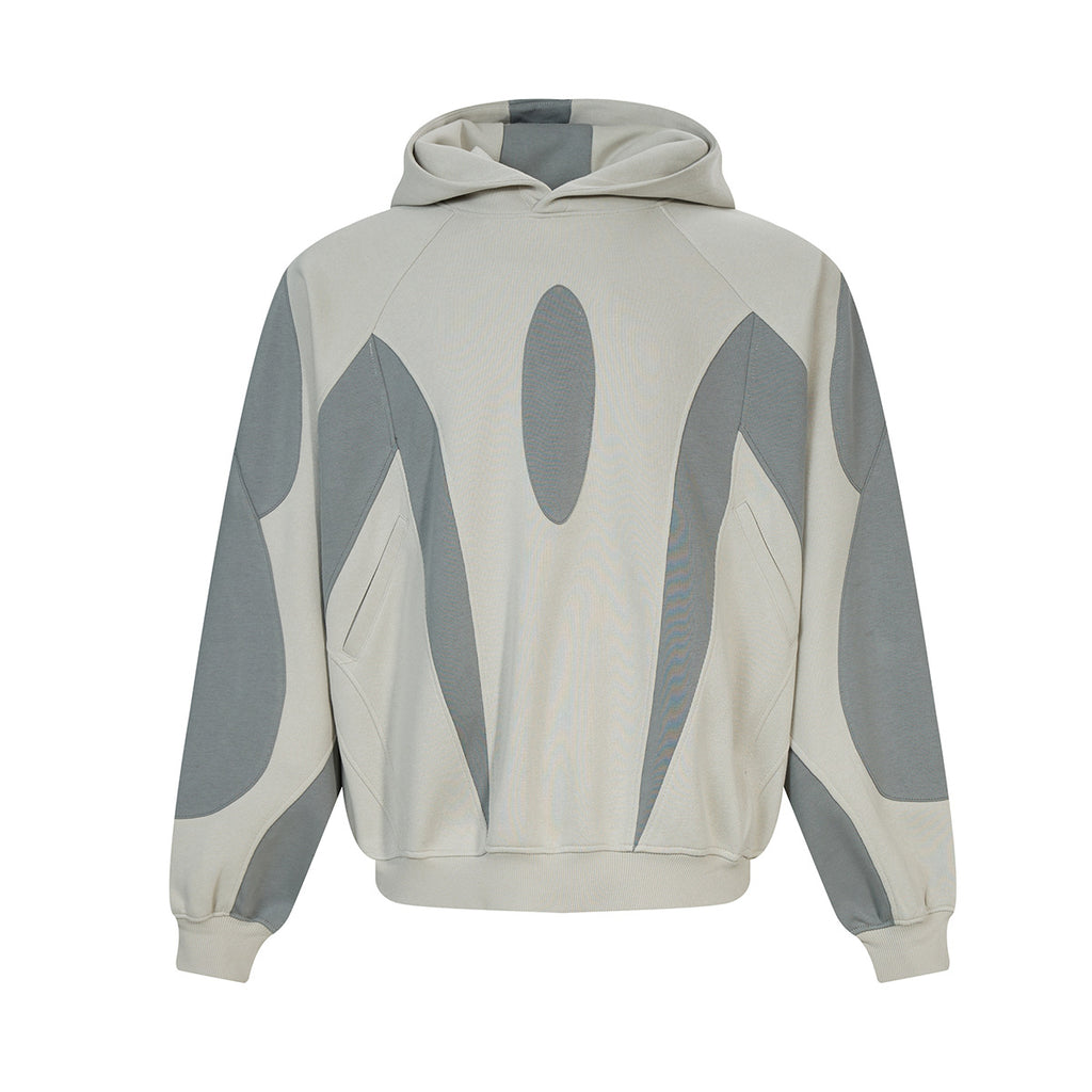 YAVIORA Hip Hoodie Patchwork Hooded Sweatshirt