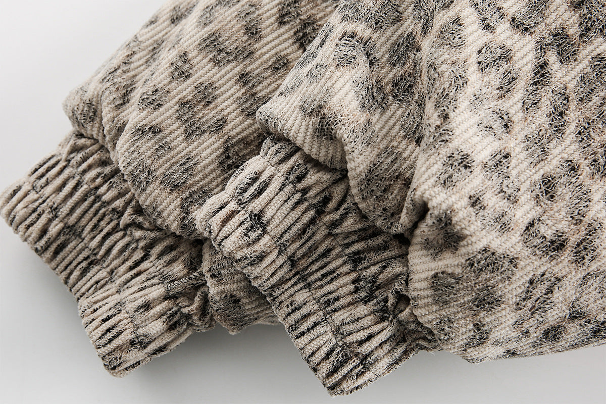 YAVIORA Leopard Print Puffer