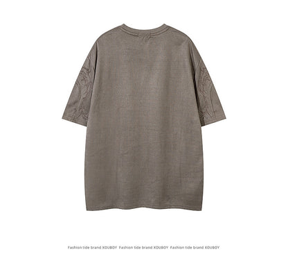 YAVIORA Suede Thorn Tee