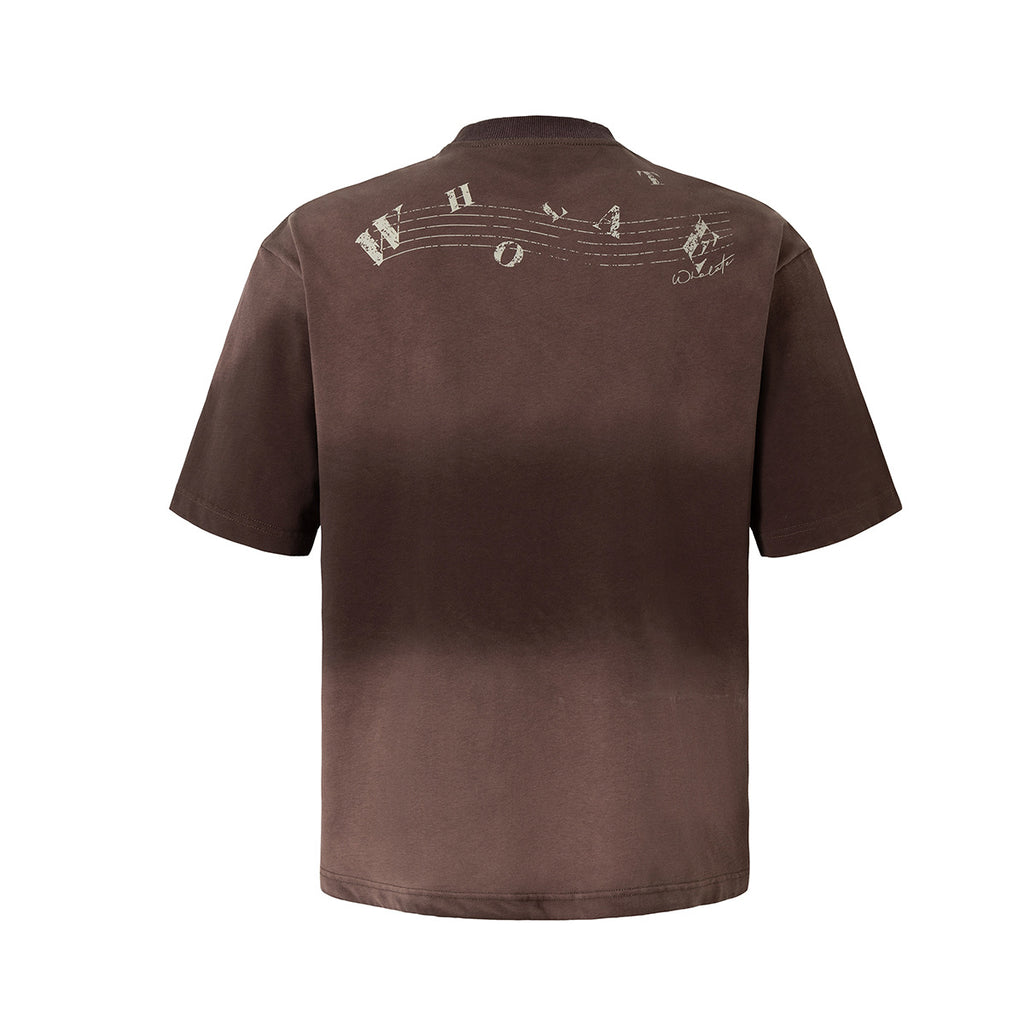 YAVIORA Vintage Music Instrument Gradient t shirt