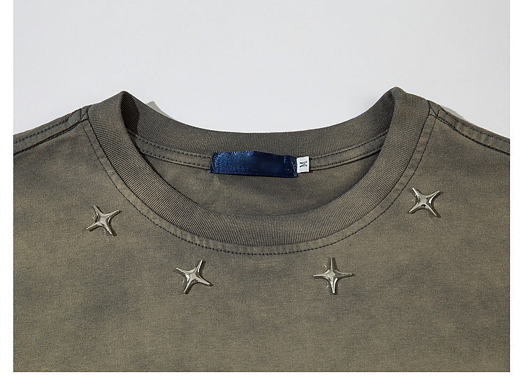 T-shirt délavé vintage YAVIORA
