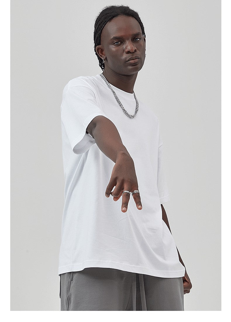 Yaviora 230G Double Yarn Pure Cotton Short-Sleeve T-Shirt