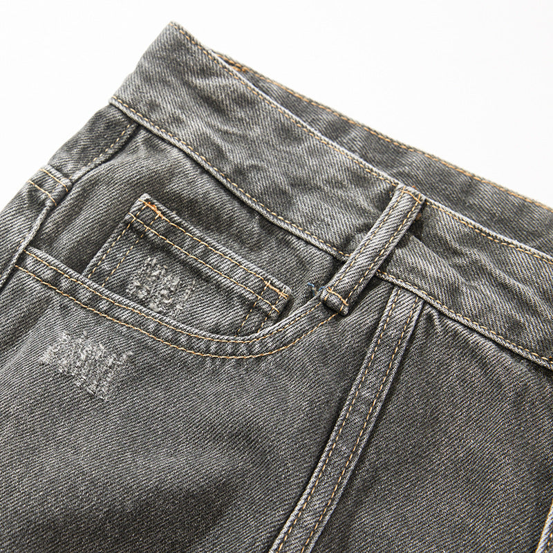 YAVIORA Distressed Wide Jeans