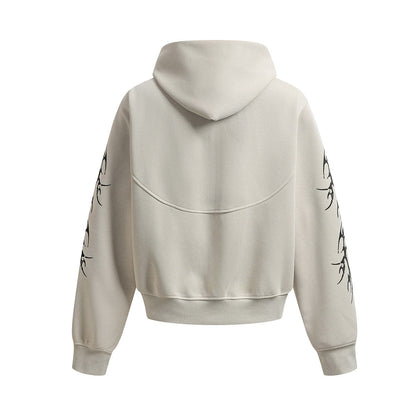 Sweat à capuche zippé Hip-Hop YAVIORA