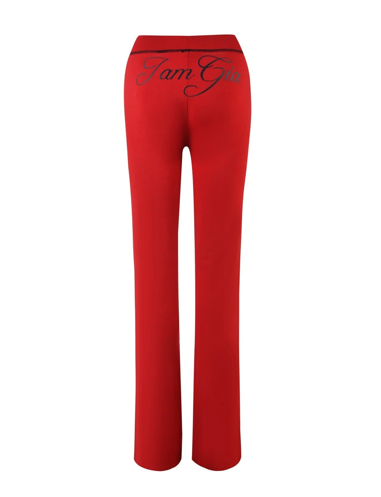 y2k hot girl letter print low-rise trousers two-piece set