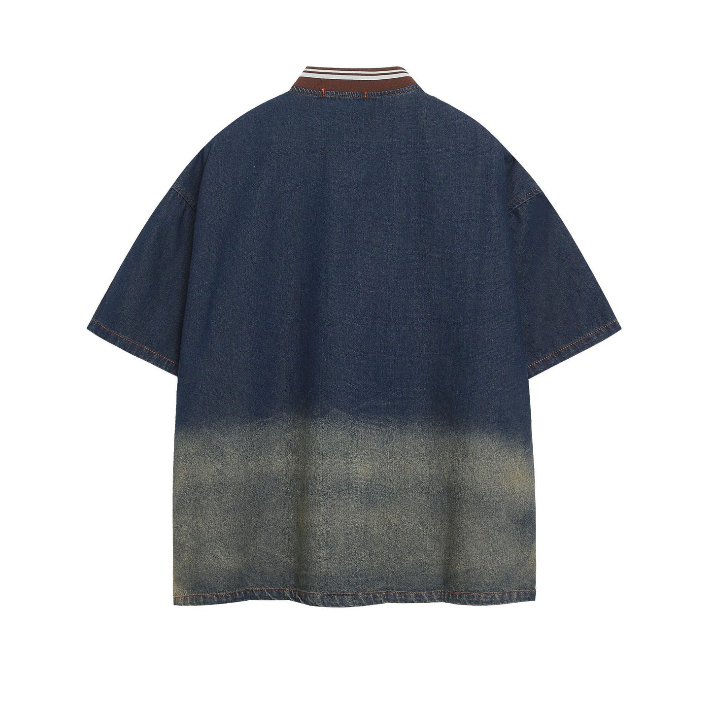 YAVIORA Towel Embroidered Denim Tee
