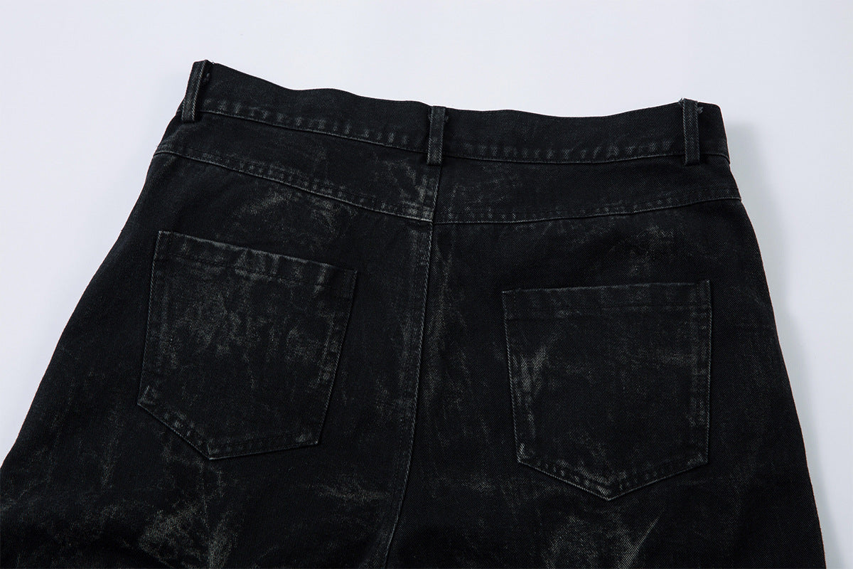 YAVIORA Weite Faltenjeans