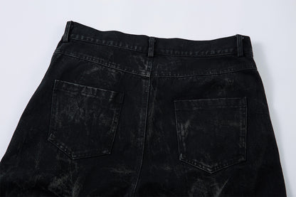 YAVIORA Weite Faltenjeans