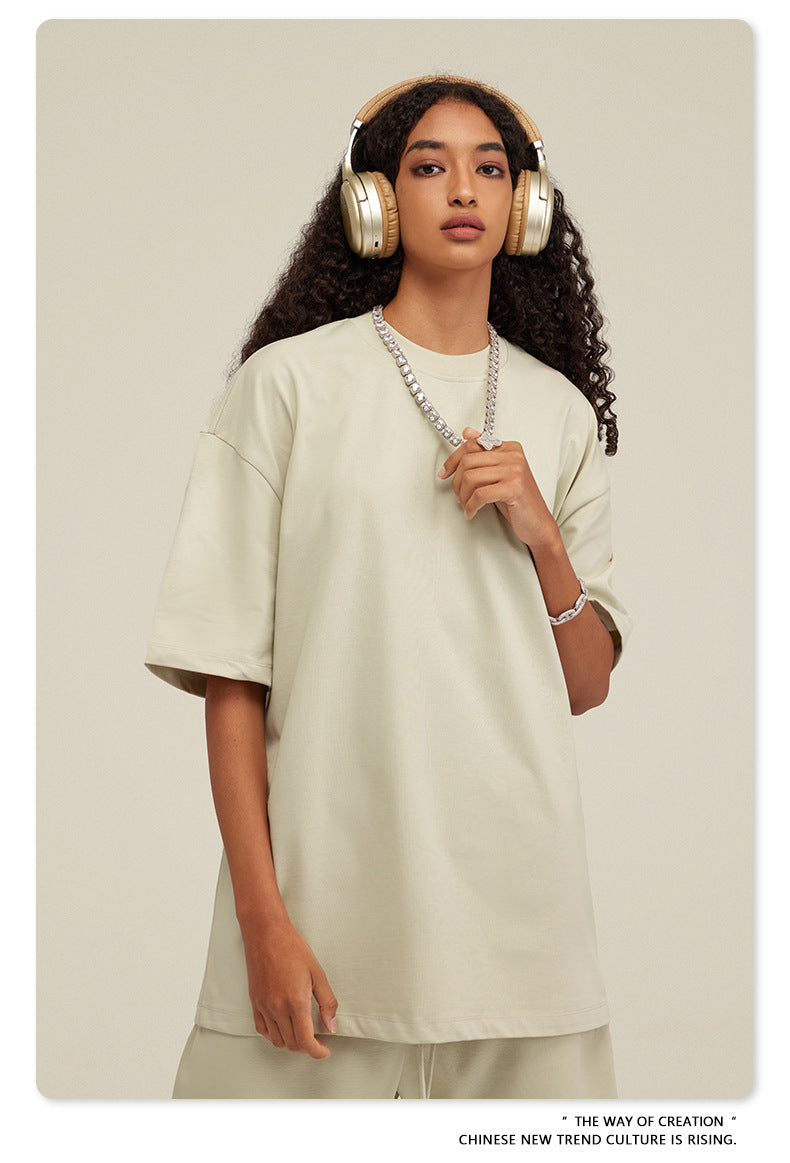Yaviora Summer American Style Solid Color Loose T-Shirt