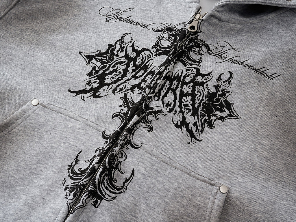 YAVIORA Cross Dyed Hoodie
