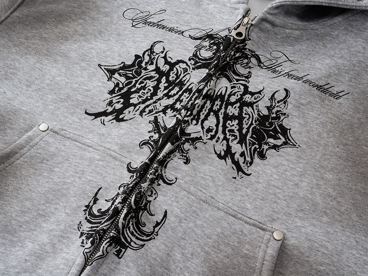 YAVIORA Cross Dyed Hoodie