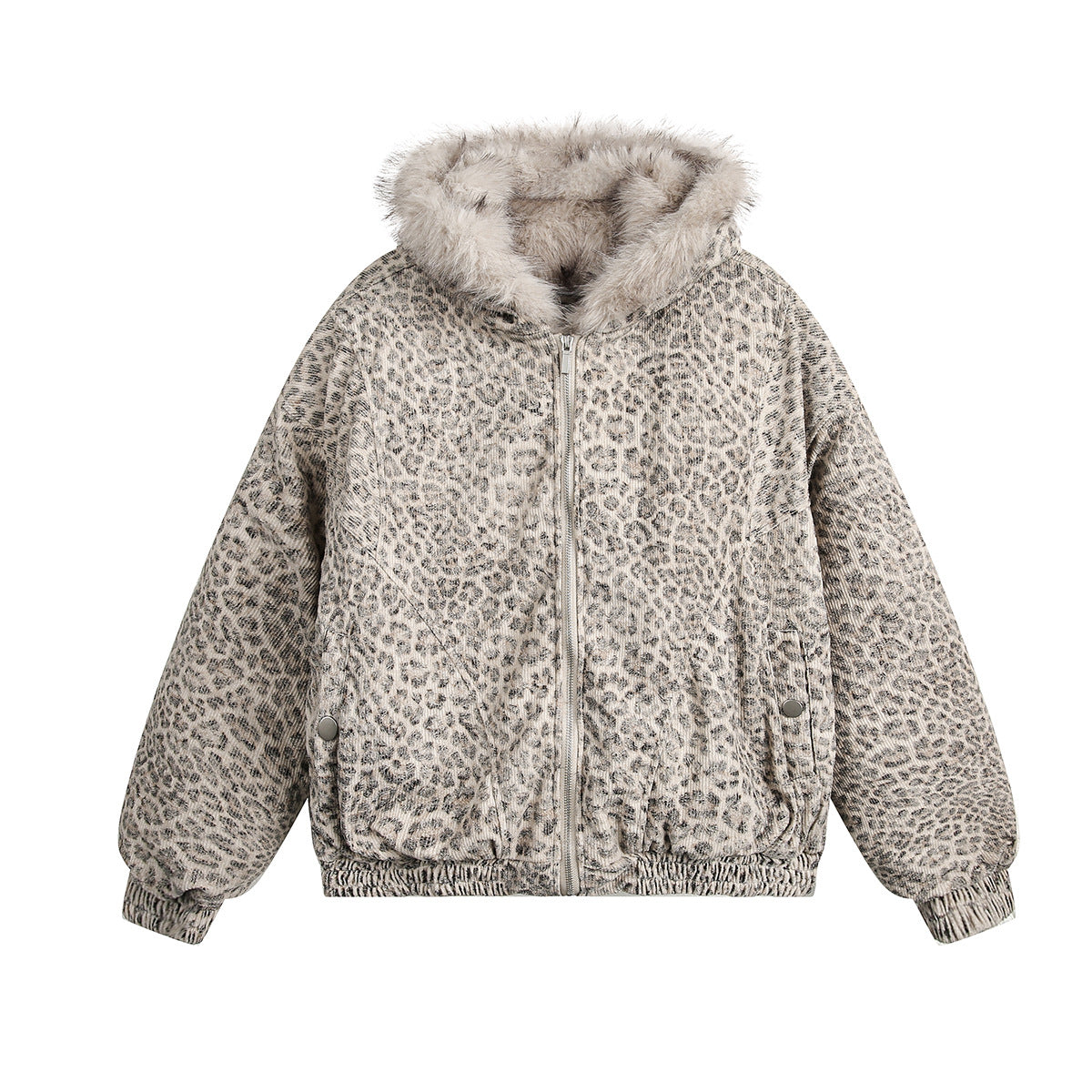 YAVIORA Leopard Print Puffer