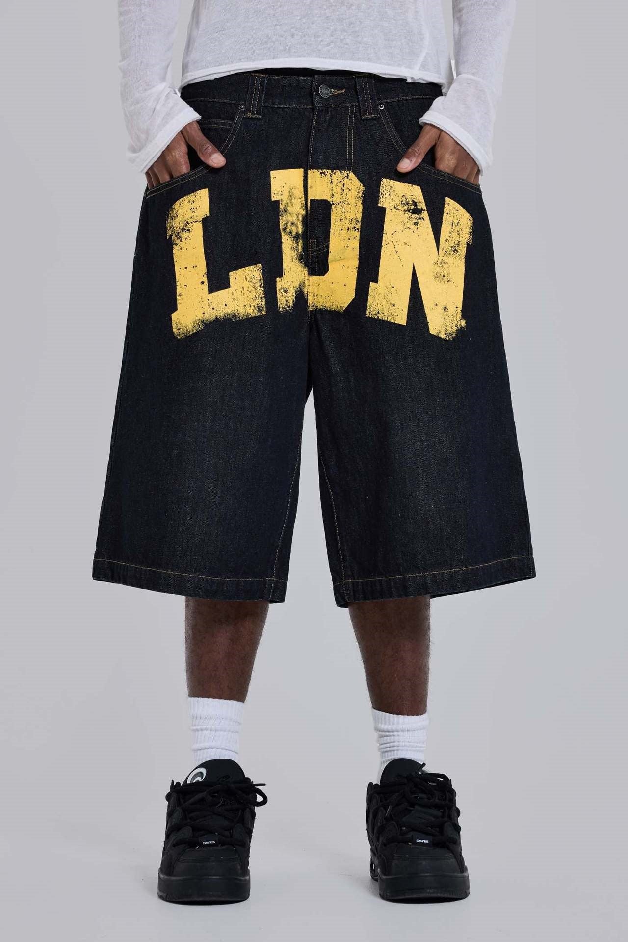 Y2K Hip-Hop Style Washed, Distressed, and Printed Jeans