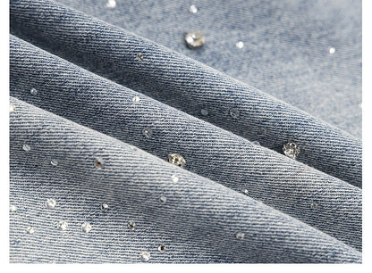 YAVIORA Strass-Weite Jeans